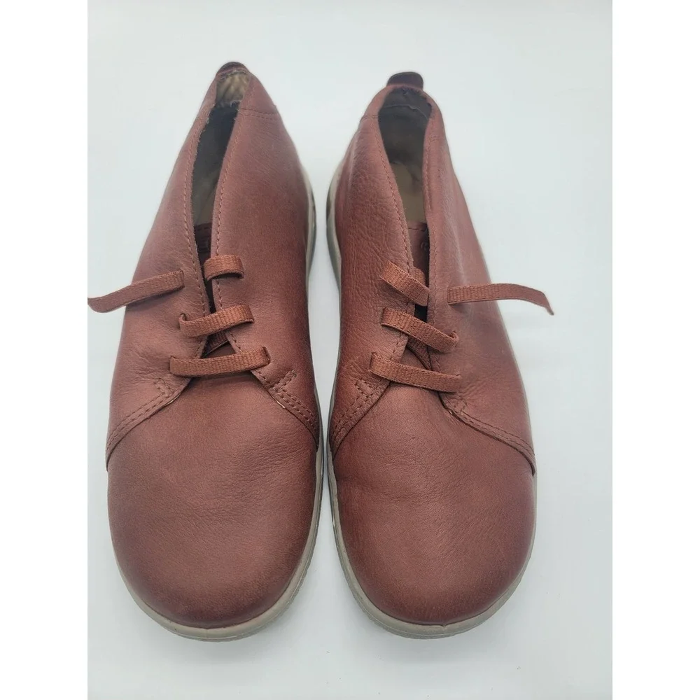 KEEN KNX‎ Chukka Leather Shoes Mens 11 Brown Minimalist Comfort Casual
